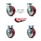 Service Caster 6 Inch Poly on Aluminum Caster Set with Roller Bearings 2 Swivel Lock 2 Rigid SCC-30CS620-PAR-BSL-2-R-2 - alternate 7